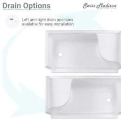 Aquatique 60"x32" Shower Base With Left Hand Drain, White -Warm Bathroom 8321cf300f22ef37 9498 w800 h800 b1 p0