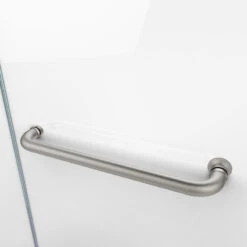 DreamLine Aqua 48 In. W X 58 In. H Frameless Hinged Tub Door In Brushed Nickel -Warm Bathroom 834129930fcb1222 7994 w800 h800 b0 p0