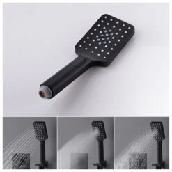 2-Function Thermostatic Shower System With Square Rain Shower And Hand Shower, 2 -Warm Bathroom 83e103ff0f97deed 7969 w800 h800 b0 p0