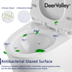 One Piece Toilet Elongated,Small Toilet Compact Modern Single Flush 1.28 GPF -Warm Bathroom 849111710244240d 2771 w800 h800 b0 p0