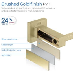 Cube Bathroom Tissue Holder KBA1502, Brush Gold -Warm Bathroom 849152350fc81db6 3238 w800 h800 b1 p0