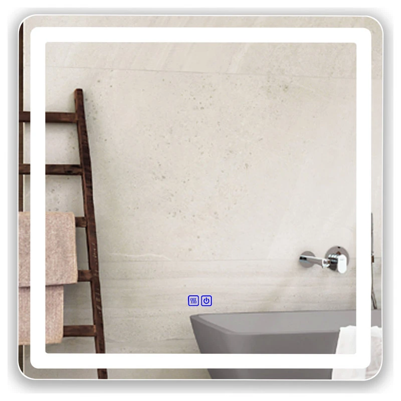 CHLOE Lighting LUMINOSITY Square TouchScreen LED Mirror 2 CHLOE Lighting LUMINOSITY Square TouchScreen LED Mirror - Image 2