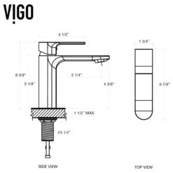 VIGO Davidson Single Hole Bathroom Faucet, Matte Black -Warm Bathroom 850102cb0f59e235 2074 w800 h800 b1 p0