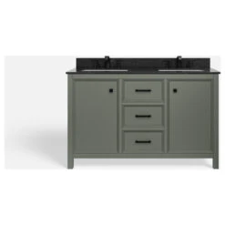 Woodruff Bath Vanity, Double Sink, 54", Pewter Green, Freestanding -Warm Bathroom 8521995b03d044bb 6451 w800 h800 b1 p0