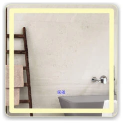 CHLOE Lighting LUMINOSITY Square TouchScreen LED Mirror 17 CHLOE Lighting LUMINOSITY Square TouchScreen LED Mirror -Warm Bathroom 8671f18c0fdd3fd9 5600 w800 h800 b1 p0