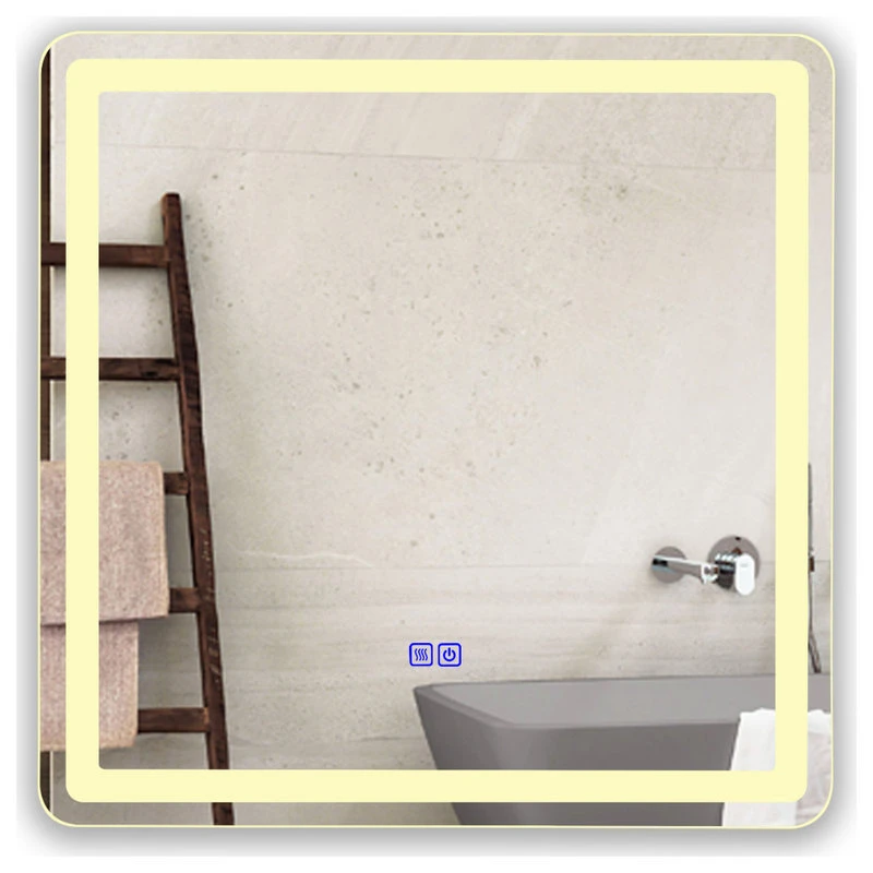 CHLOE Lighting LUMINOSITY Square TouchScreen LED Mirror 3 CHLOE Lighting LUMINOSITY Square TouchScreen LED Mirror - Image 3