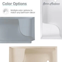 Aquatique 60x32 Single Threshold Shower Base, LH Drain, Right Hand Seat, Grey -Warm Bathroom 86b1f4a8025eb46d 9529 w800 h800 b0 p0