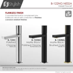 STYLISH Single Handle Bathroom Vessel Sink Faucet, Matte Black And Brushed Gold -Warm Bathroom 87d1c723011bbfec 9980 w800 h800 b0 p0