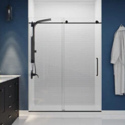 Aura 2-Jetted Shower Panel With Heavy Rain Shower And Spray Wand, Matte Black 10 Aura 2-Jetted Shower Panel With Heavy Rain Shower And Spray Wand, Matte Black -Warm Bathroom 88b194b301aafe79 8222 w800 h800 b0 p0