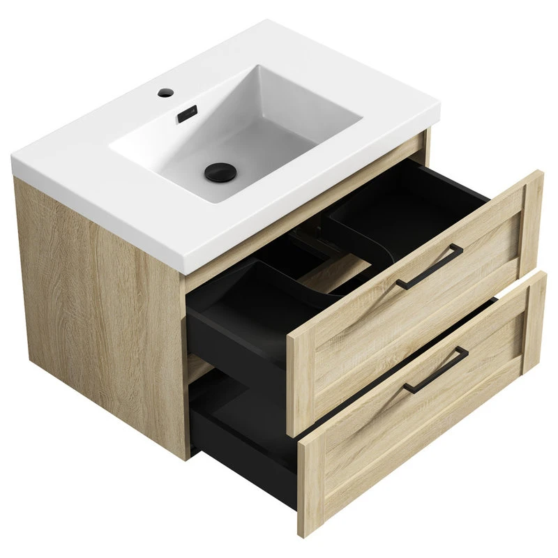 The Cosmo Wall Mounted Modern Bathroom Vanity, Ace, 30" 5 The Cosmo Wall Mounted Modern Bathroom Vanity, Ace, 30" - Image 5
