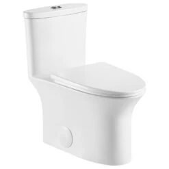 Ibiza Dual Flush Elongated One-Piece Toilet