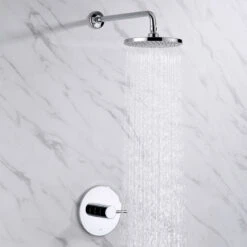 Luxier SS-B01-T Rainfall Shower Faucet Set, Chrome -Warm Bathroom 8901597101f9c82c 0031 w800 h800 b0 p0