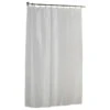 Extra Long (84'') Polyester Shower Curtain Liner In White