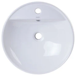 EAGO Round Ceramic Above Mount Bathroom Basin Vessel Sink BA141 -Warm Bathroom 8911ec340cf53efa 6520 w800 h800 b1 p0