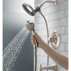 Delta Linden Monitor 17 Series Tub And Shower Trim With In2ition, Stainless -Warm Bathroom 89313f500d35d673 8881 w800 h800 b0 p0