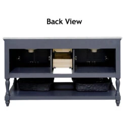 Beverly 60" Bath Vanity, White, Carrara Marble, Double Vanity -Warm Bathroom 8951faf902ed7117 4575 w800 h800 b1 p0