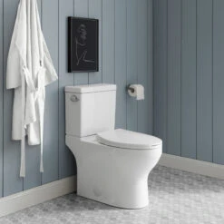 Classe Two-Piece Elongated Left Side Flush Handle Toilet