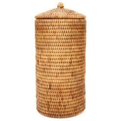 Artifacts Rattan Double Toilet Roll Holder, Honey Brown