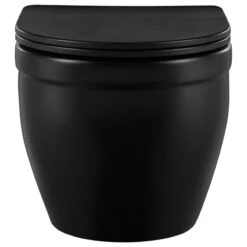 Ivy Wall Hung Elongated Toilet Bowl 0.8/1.28 GPF Dual Flush, Matte Black 16 Ivy Wall Hung Elongated Toilet Bowl 0.8/1.28 GPF Dual Flush, Matte Black -Warm Bathroom 8a61e13101df05b5 6226 w800 h800 b1 p0