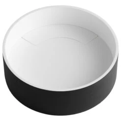 Black Matte 15" Round Solid Surface Resin Sink -Warm Bathroom 8b01757c009457cf 8257 w800 h800 b1 p0