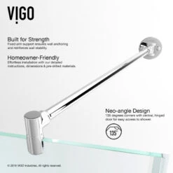 VIGO 34"x34" Frameless Neo-Angle 3/8" Shower, Without Base, Chrome 19 VIGO 34"x34" Frameless Neo-Angle 3/8" Shower, Without Base, Chrome -Warm Bathroom 8ba18fb40e9d87d6 9486 w800 h800 b0 p0
