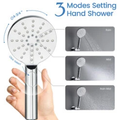Circular Pressure 3-Function Shower System, Rough-In Valve, Chrome -Warm Bathroom 8ea130ba03375b25 4992 w800 h800 b1 p0