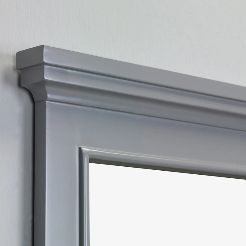 Eviva Elite Stamford Gray Full Framed Bathroom Vanity Mirror 3 Eviva Elite Stamford Gray Full Framed Bathroom Vanity Mirror - Image 3