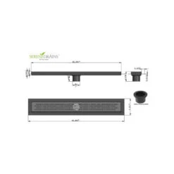 Satin Gold Linear Shower Drain Broken Lane Design By SereneDrains, 39 Inch -Warm Bathroom 8f519f8301350437 3555 w800 h800 b1 p0