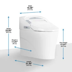 OVE Yosemite Smart Bidet 1-Piece Elongated Toilet -Warm Bathroom 8f813fec036eb54e 6397 w800 h800 b0 p0