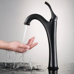 Glass Vessel Sink, Bathroom Arlo Faucet, PU Drain, Mounting Ring, Oil Rub Bronze -Warm Bathroom 8fa11c9200e5e6d6 3109 w800 h800 b0 p0