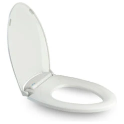 Brondell LumaWarm Heated Seat With Nightlight, White, Elongated