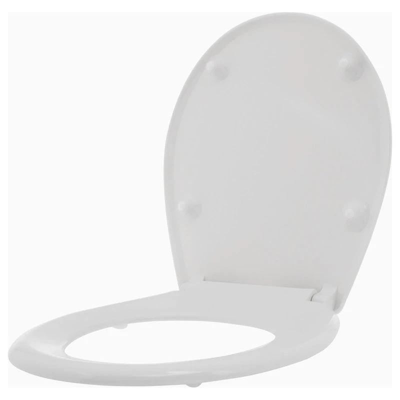 Laggan 17" Round Toilet Seat And Lid With Soft Close Hinges, White 3 Laggan 17" Round Toilet Seat And Lid With Soft Close Hinges, White - Image 3