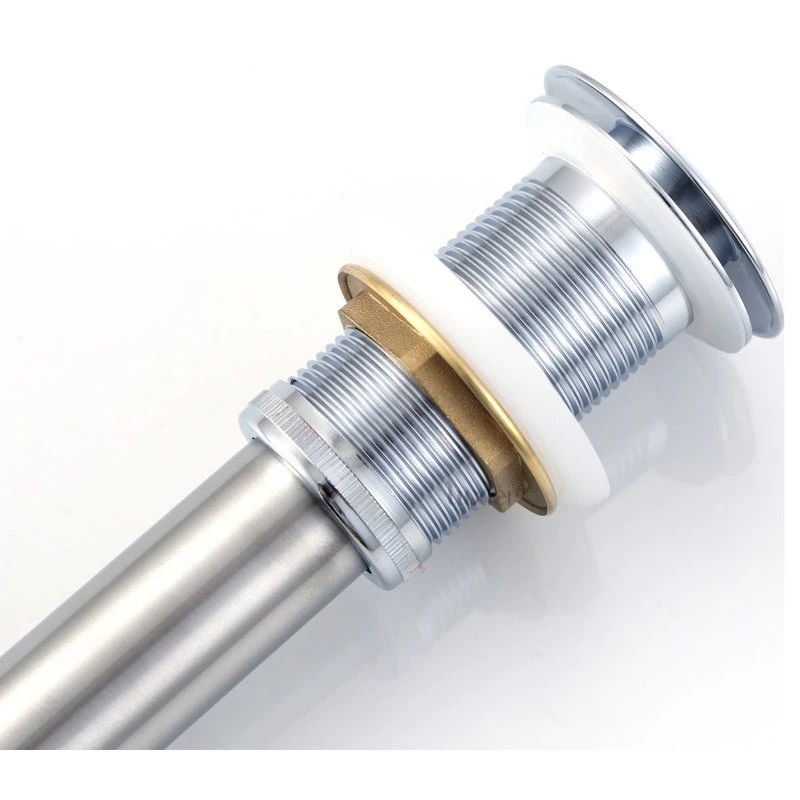 1-5/8" Push Pop-Up Drain Stopper No Overflow For Sink, Chrome 9 1-5/8" Push Pop-Up Drain Stopper No Overflow For Sink, Chrome - Image 9