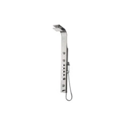 Fresca Geona Stainless Steel Brushed Silver, Thermostatic Shower Massage Panel