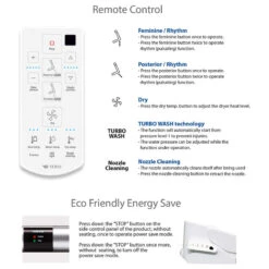 Bidet Toilet Seat With UV LED And Deodorizer, Elongated -Warm Bathroom 9141b24200382343 0840 w800 h800 b1 p0