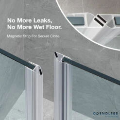 Endless TA1383251 Tampa Corner And Base 72" W X 74 3/4" H SN -Warm Bathroom 92313291009affe7 1741 w800 h800 b0 p0