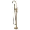 Freestanding Double Handle Clawfoot Tub Faucet, Gold
