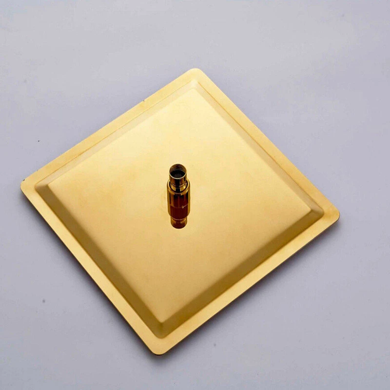 Fontana Brass Gold Tone Shower Set, 10" 4 Fontana Brass Gold Tone Shower Set, 10" - Image 4