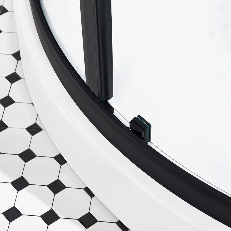 Ove Decors Breeze 32 Shower Kit, Clear Glass Walls And Base, Black 7 Ove Decors Breeze 32 Shower Kit, Clear Glass Walls And Base, Black - Image 7