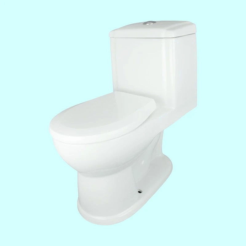 One Piece Toilet In White For Children With Push-button Flush 11 3/4" Height 2 One Piece Toilet In White For Children With Push-button Flush 11 3/4" Height - Image 2