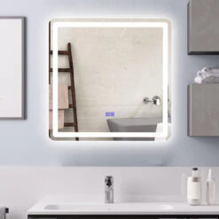 CHLOE Lighting LUMINOSITY Square TouchScreen LED Mirror 27 CHLOE Lighting LUMINOSITY Square TouchScreen LED Mirror -Warm Bathroom 9661ef990fdd3ff4 5600 w800 h800 b0 p0