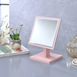 HomeRoots Pretty Pink Square Make Up Vanity Mirror 9 HomeRoots Pretty Pink Square Make Up Vanity Mirror -Warm Bathroom 96710282026c2ee4 0951 w800 h800 b0 p0