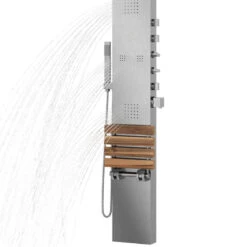 Oahu ShowerSpa Matte Brushed Stainless Steel Shower Panel -Warm Bathroom 96a14ffb0d559cbb 4141 w800 h800 b1 p0