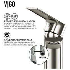 VIGO Norfolk Single-Handle Single Hole Bathroom Vessel Sink Faucet -Warm Bathroom 96e1d1e20f479a74 2330 w800 h800 b1 p0