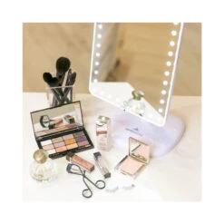 Touch Pro LED Makeup Mirror With Bluetooth Speaker And USB, White 17 Touch Pro LED Makeup Mirror With Bluetooth Speaker And USB, White -Warm Bathroom 97116cc201258e92 8920 w800 h800 b0 p0