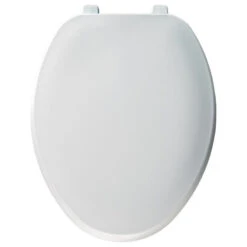 Bemis 170-000 Economy Plastic Closed Front Toilet Seat, Elongated, White