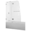 DreamLine AquaLux 48" Frameless Hinged Tub Door, Chrome