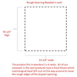 Delta Recessed Primed Medicine Cabinet 81h X 15.5w X 3.5d -Warm Bathroom 9761f63802dae99c 5216 w800 h800 b1 p0