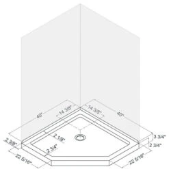 DreamLine SlimLine 40"x40" Neo-Angle Shower Floor, Black Finish -Warm Bathroom 97718e510192ec26 8560 w800 h800 b1 p0