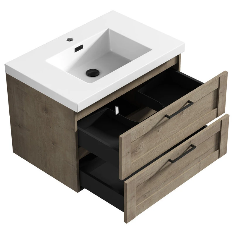 The Cosmo Wall Mounted Modern Bathroom Vanity, Eve, 30" 6 The Cosmo Wall Mounted Modern Bathroom Vanity, Eve, 30" - Image 6